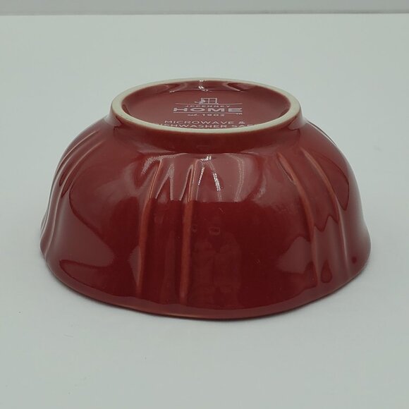 JC Penney Home Ashley Red Individual Dip Dishes JCP Dessert Sauce Berry Bowls - Picture 5 of 6